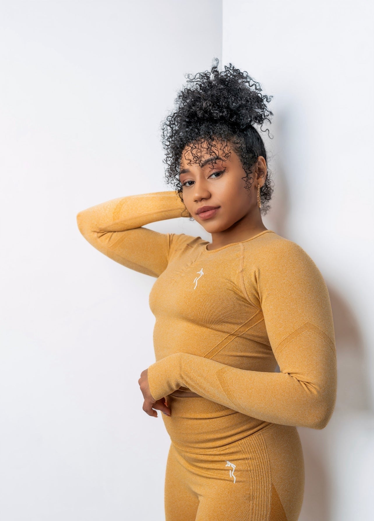 HIGH WAISTED LEGGINGS SET - SUNFLOWER