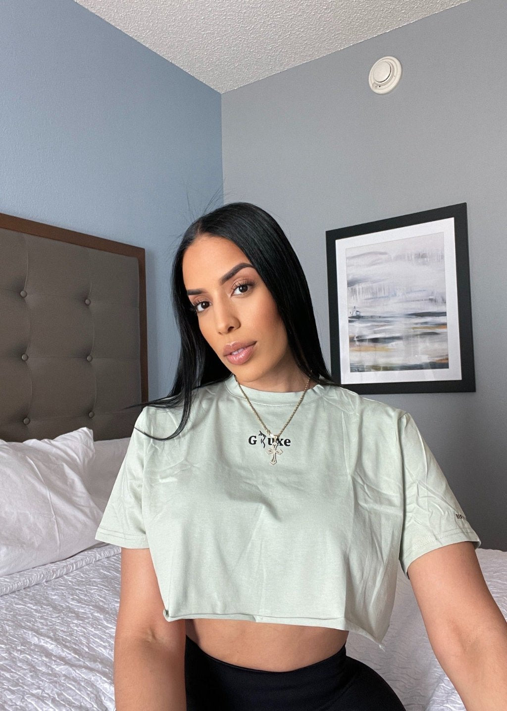 BOXY CROP TOP - MINT