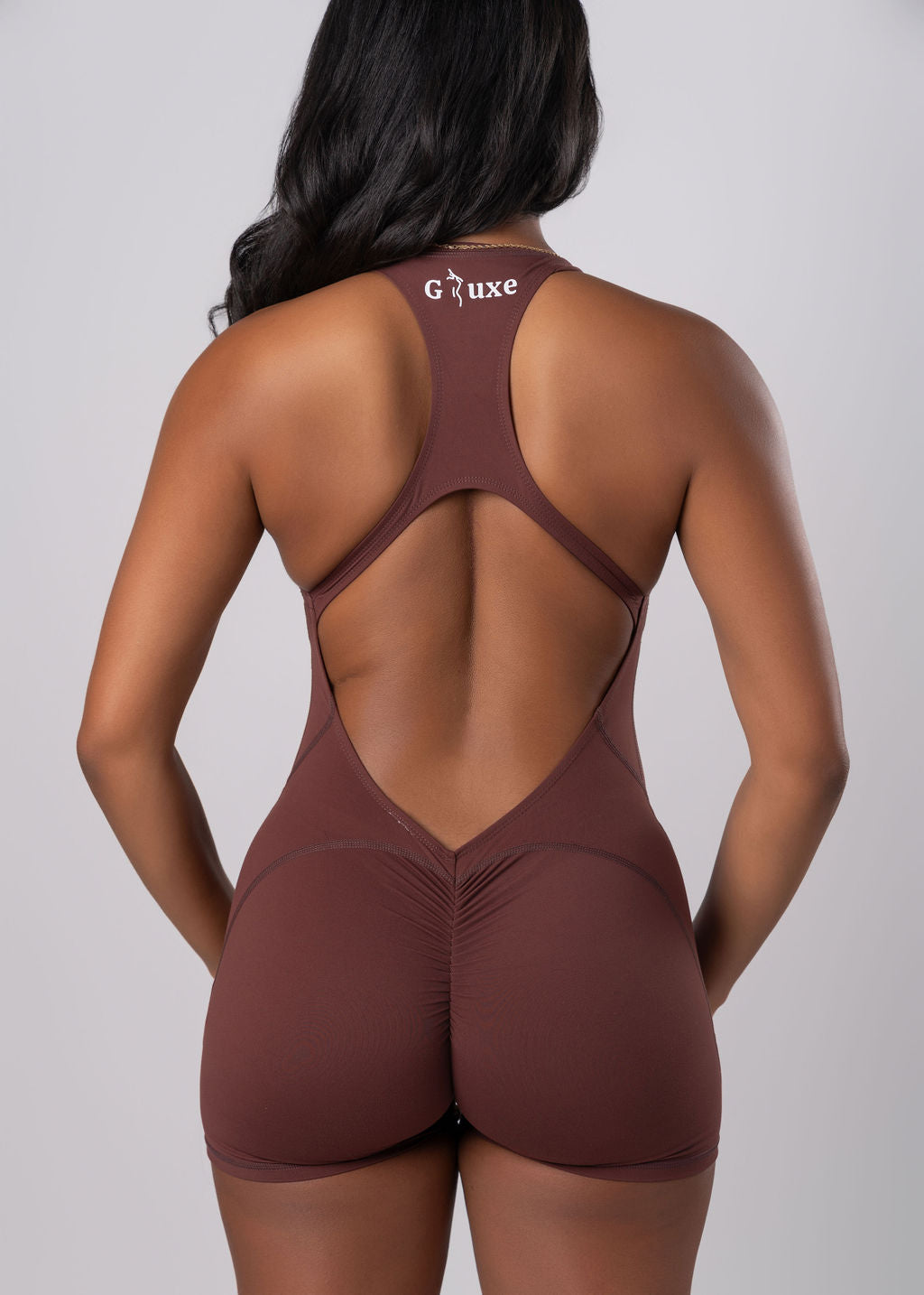 GAINS ROMPER - BROWN