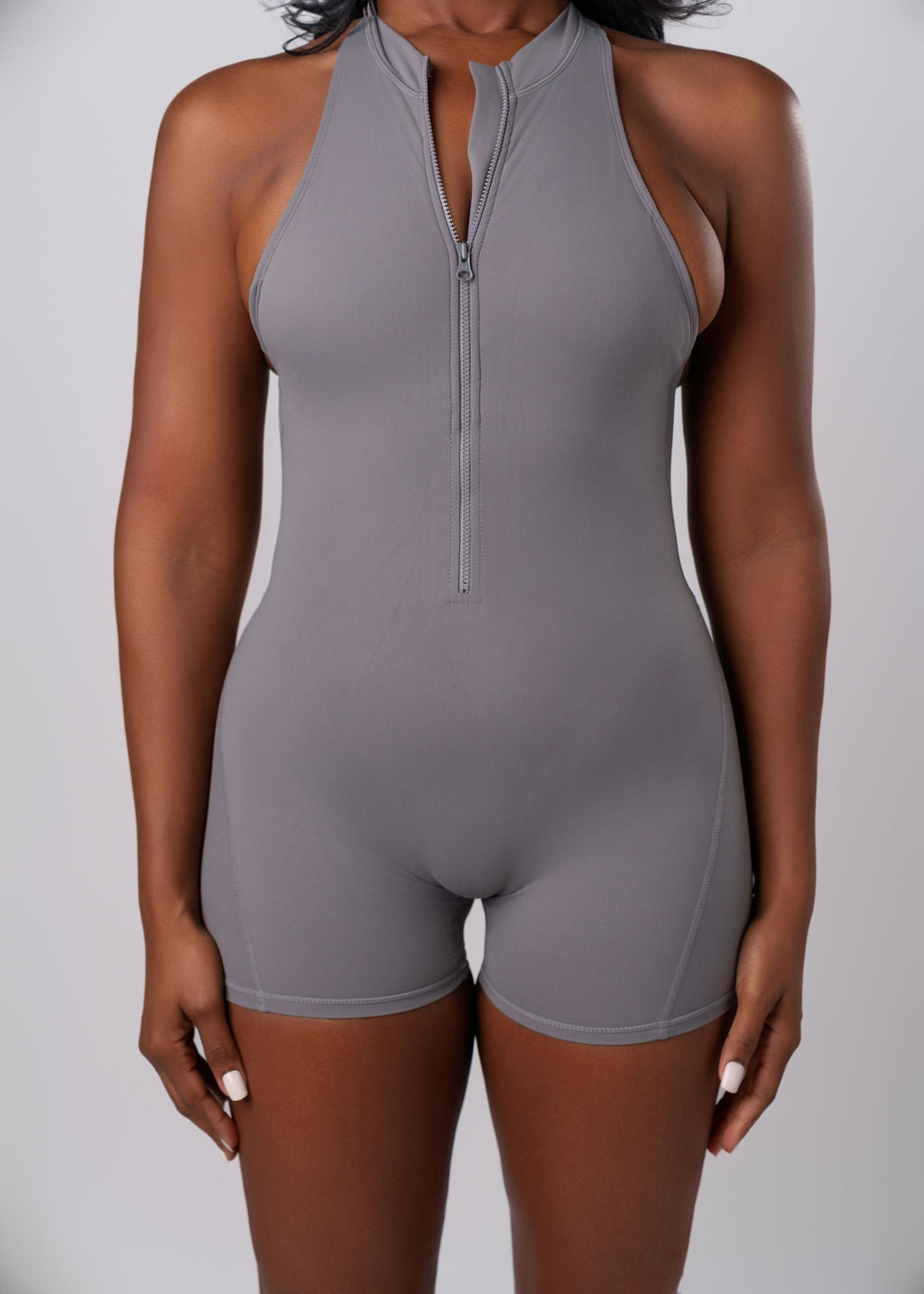 GAINS ROMPER - GRAY
