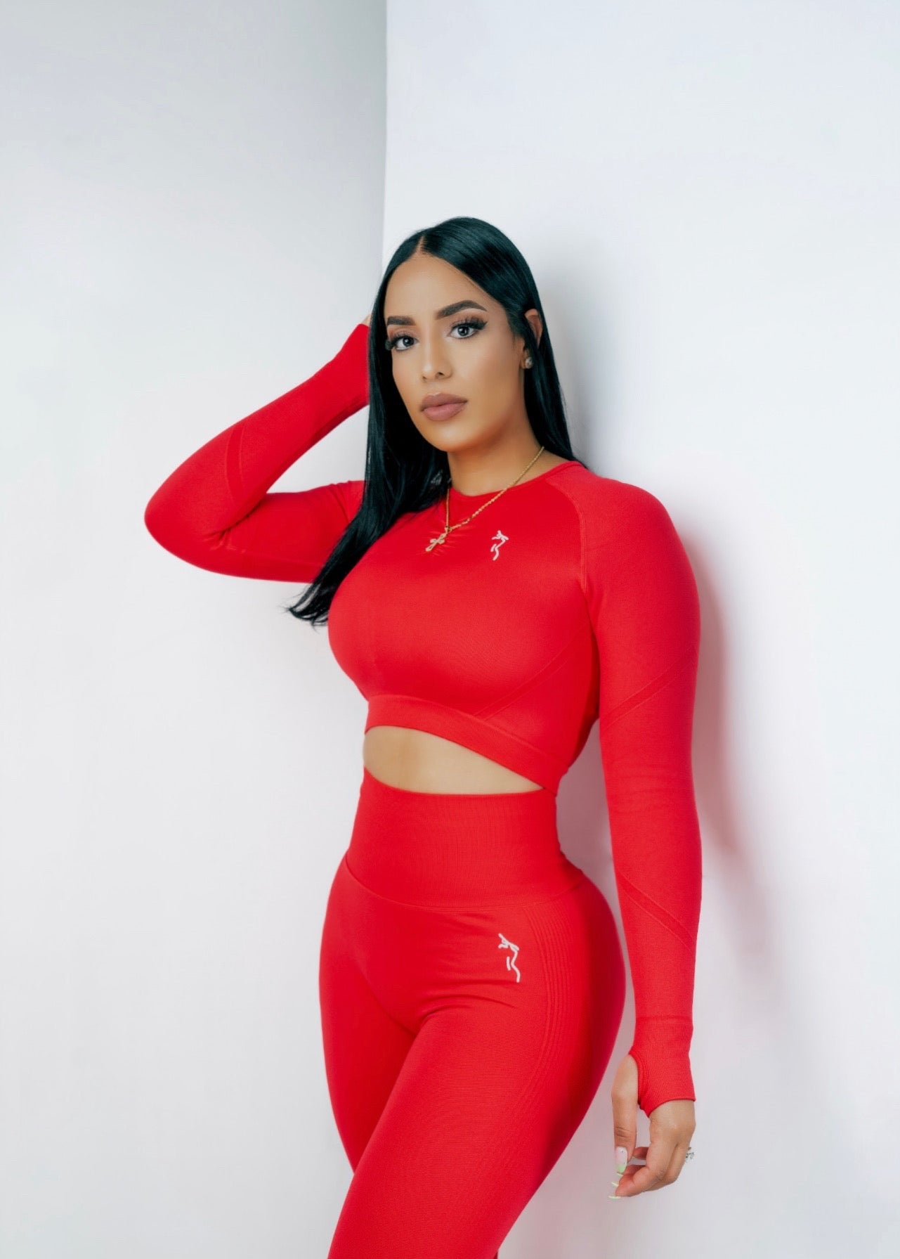 HIGH WAISTED LEGGINGS SET - ROSE