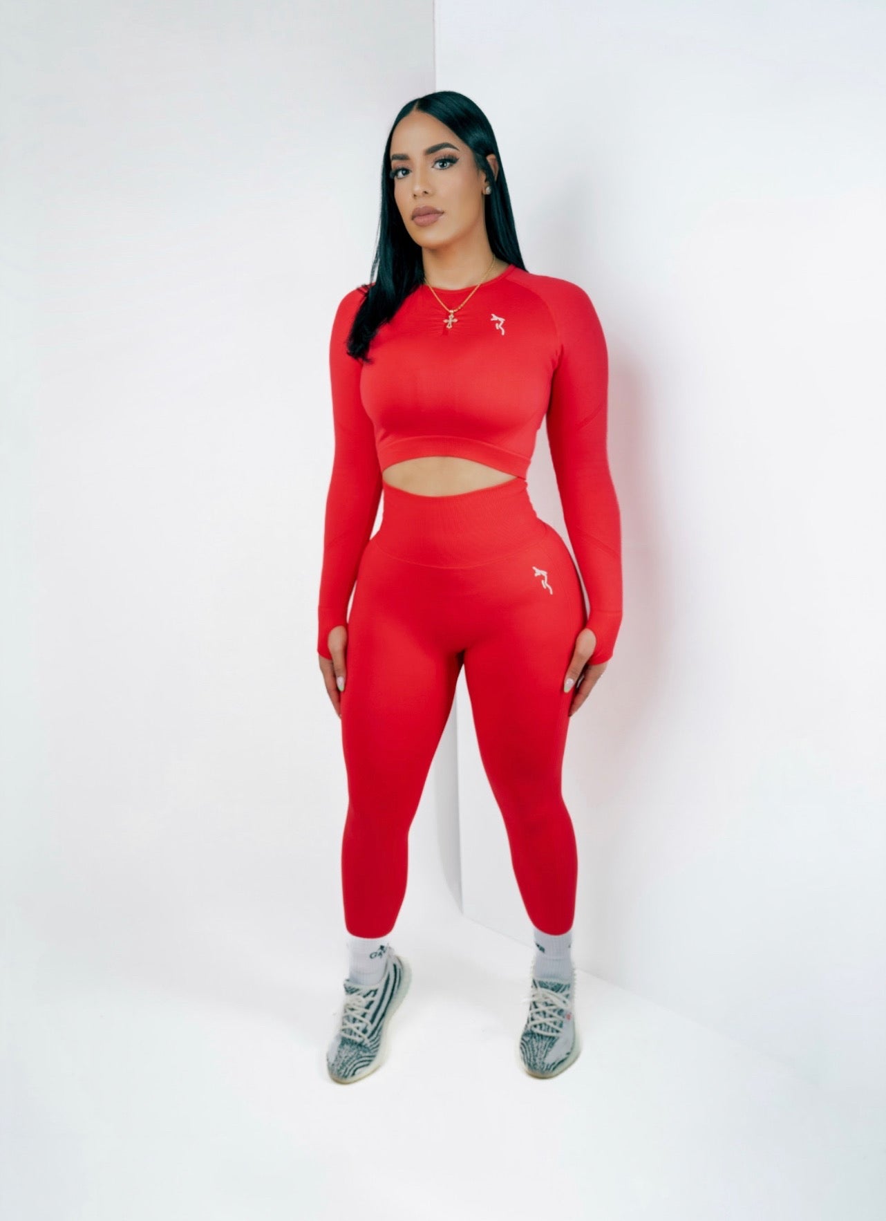 HIGH WAISTED LEGGINGS SET - ROSE