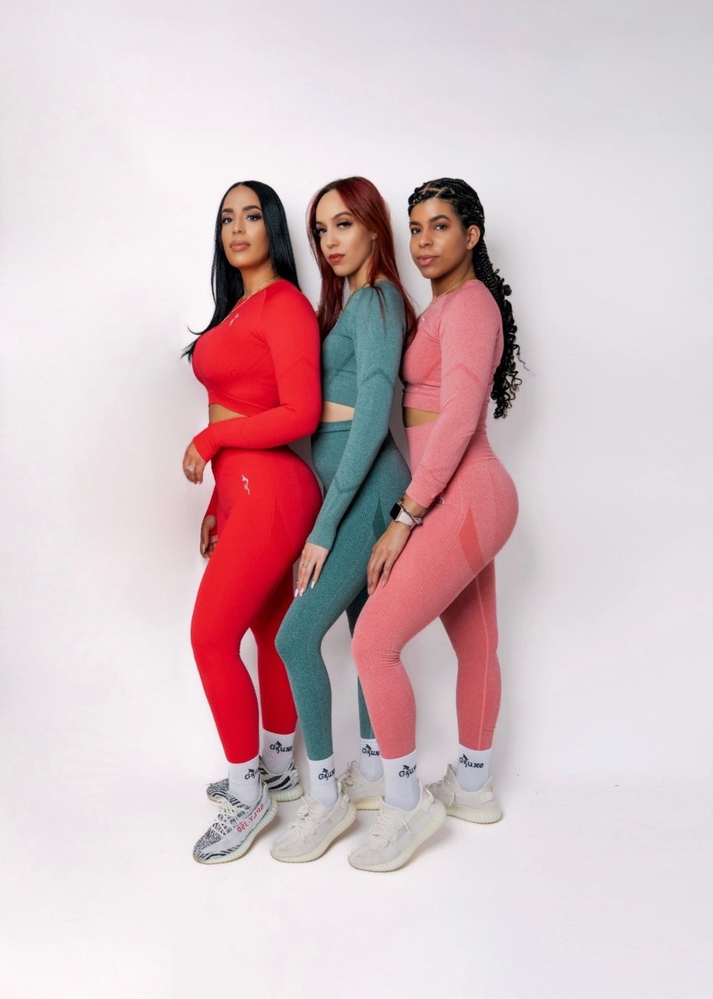 HIGH WAISTED LEGGINGS SET - ROSE