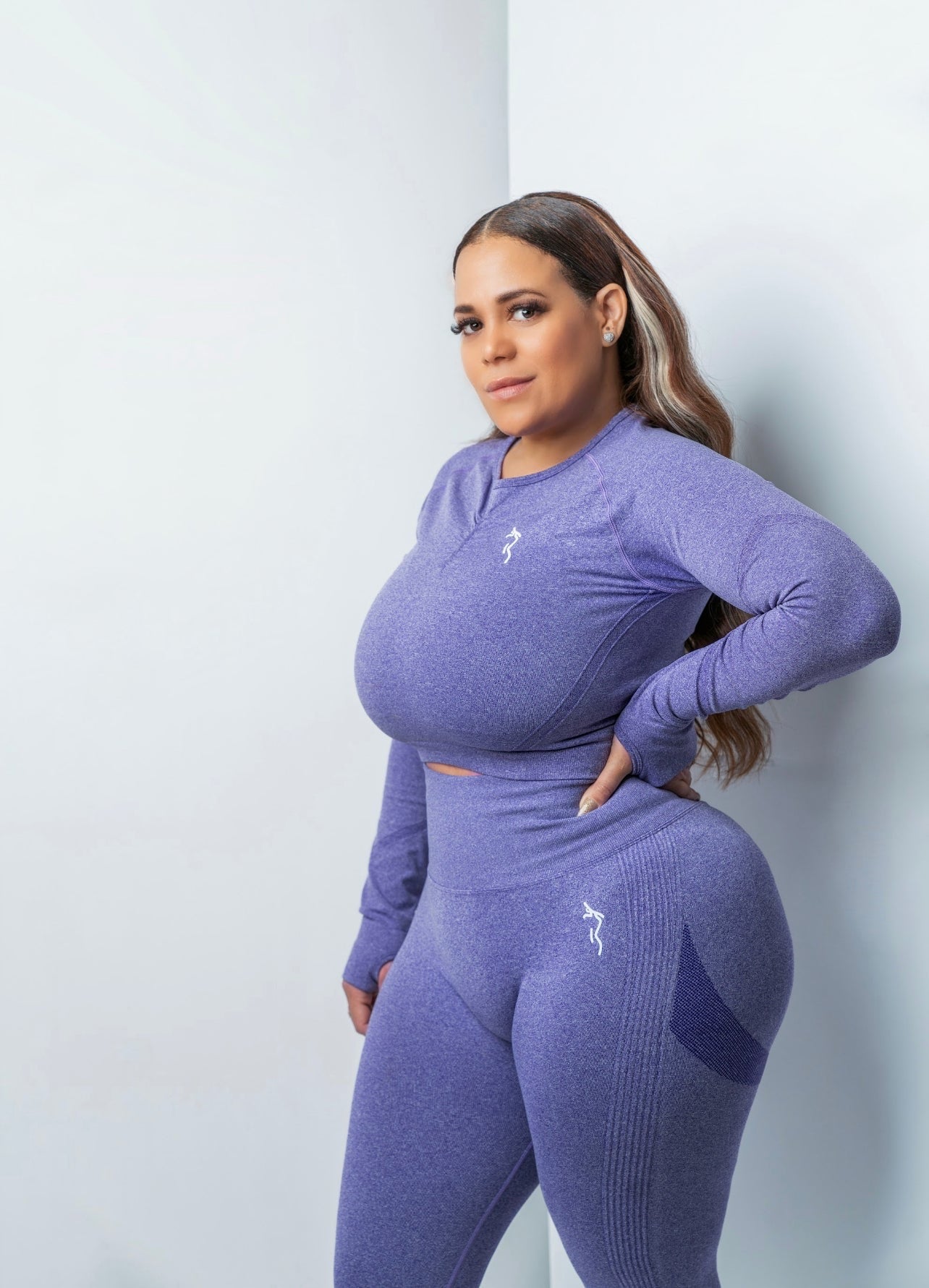 HIGH WAISTED LEGGINGS SET - LAVENDER