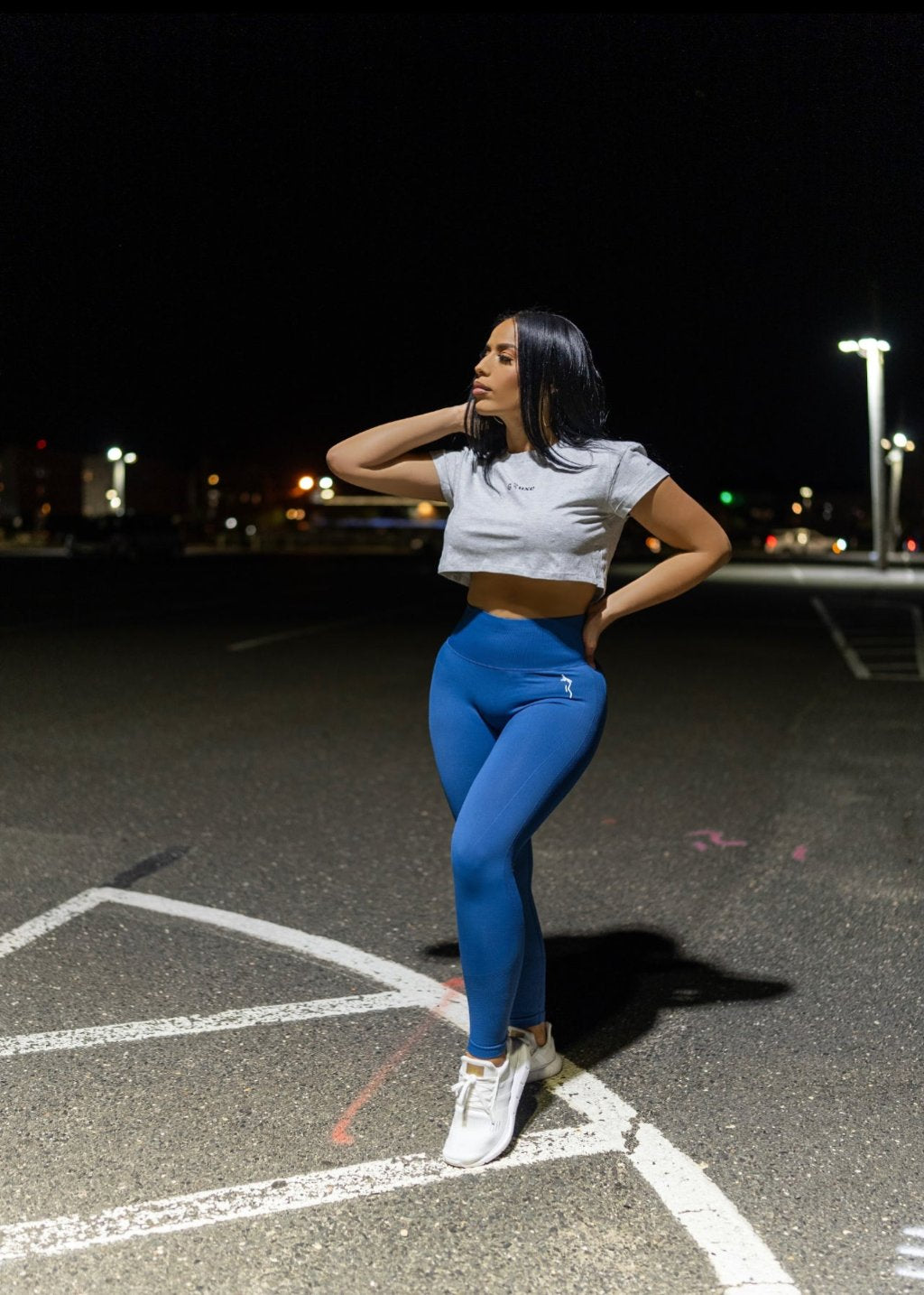 BOXY CROP TOP - GRAY