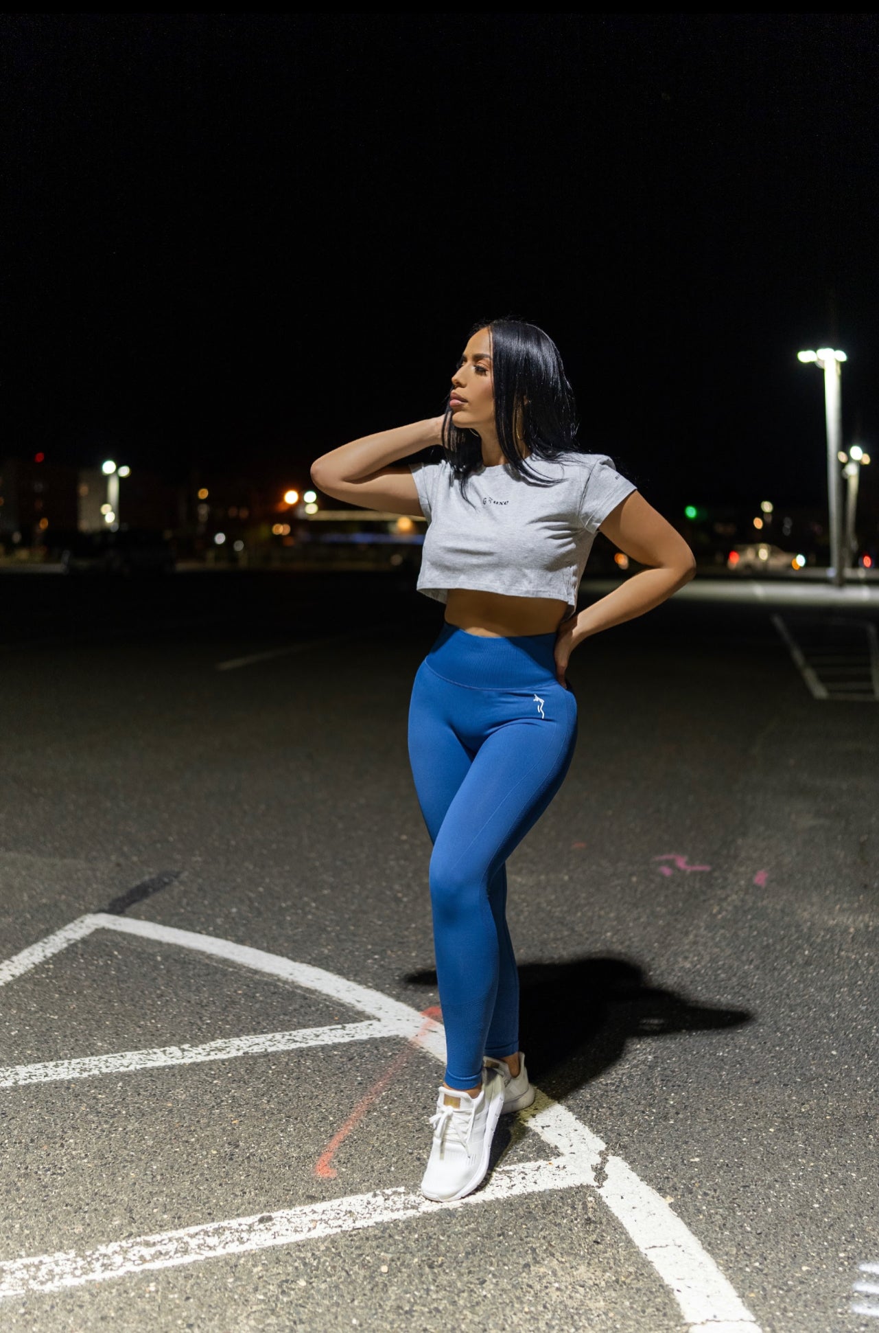 SCRUNCH BUTT LEGGINGS - PACIFIC BLUE