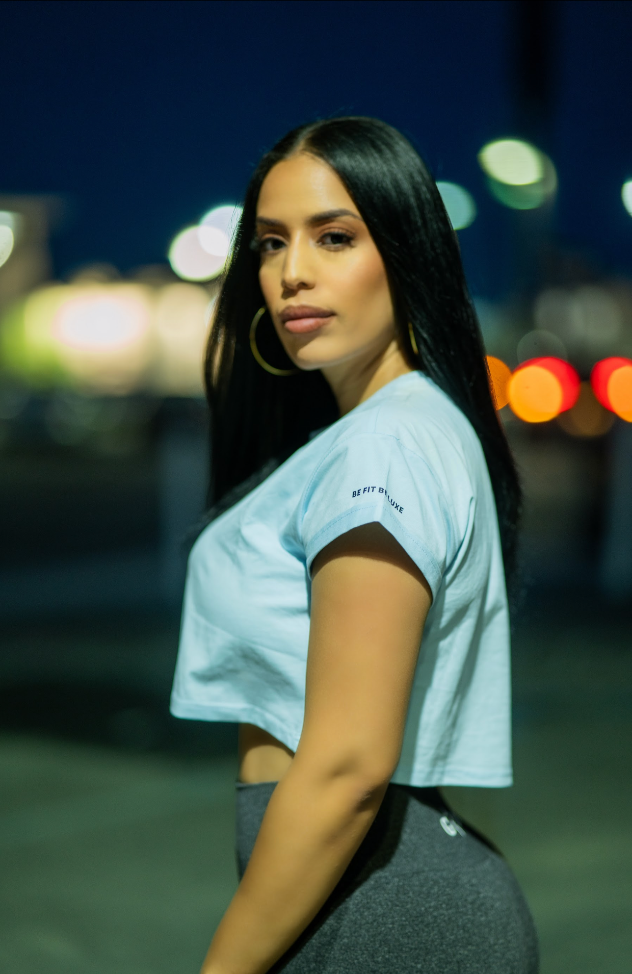 SEAMLESS LEGGINGS - MARL BLACK