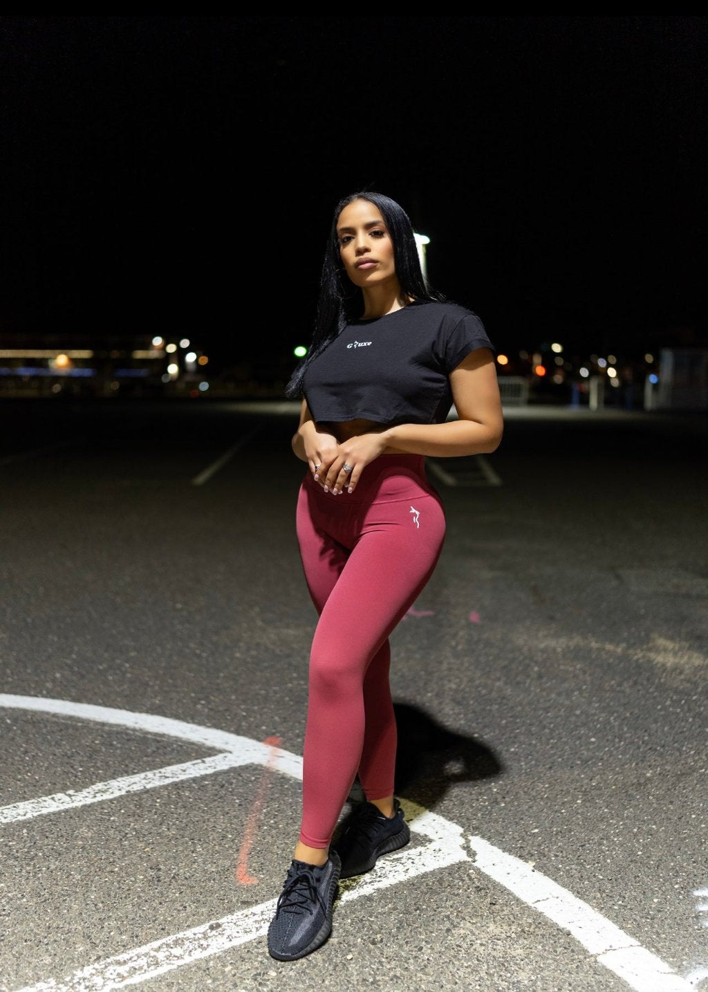 LUXE LEGGINGS - RASPBERRY