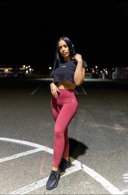 LUXE LEGGINGS - RASPBERRY