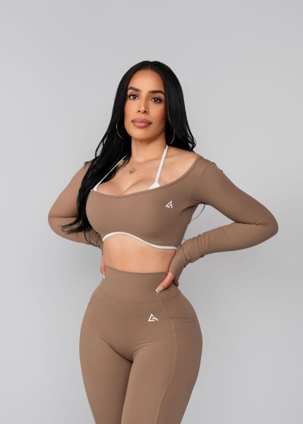 TWO PIECE SET - DARK NUDE