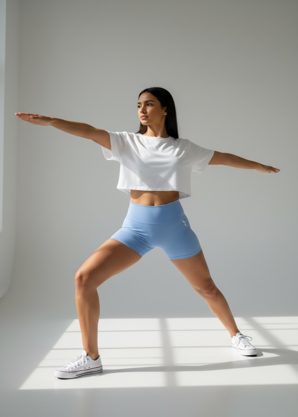 SCRUNCH BUTT SHORTS - SKY BLUE