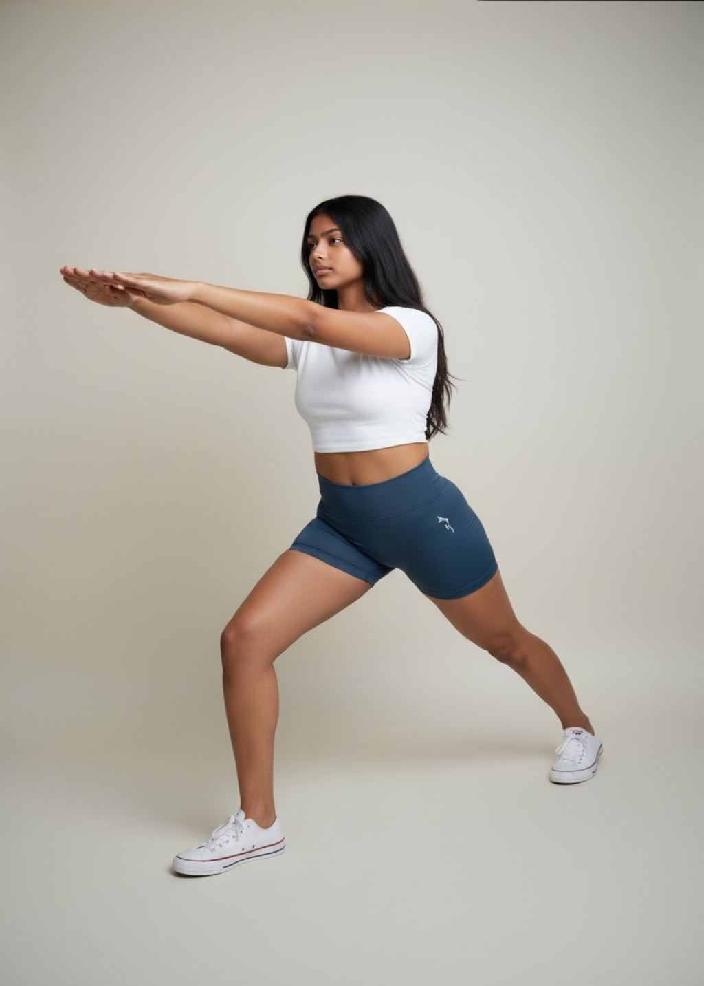 SCRUNCH BUTT SHORTS - SLATE BLUE