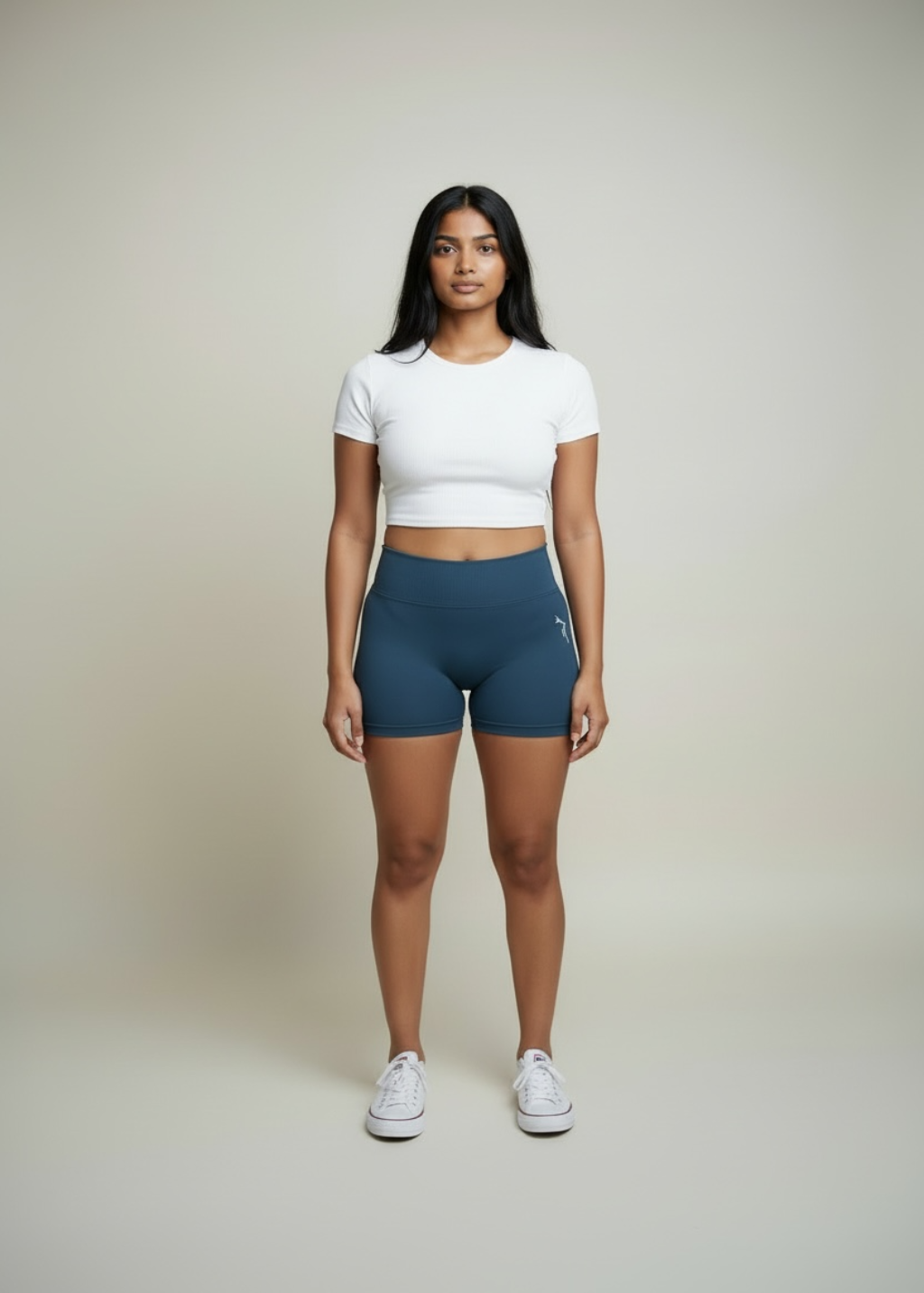 SCRUNCH BUTT SHORTS - SLATE BLUE