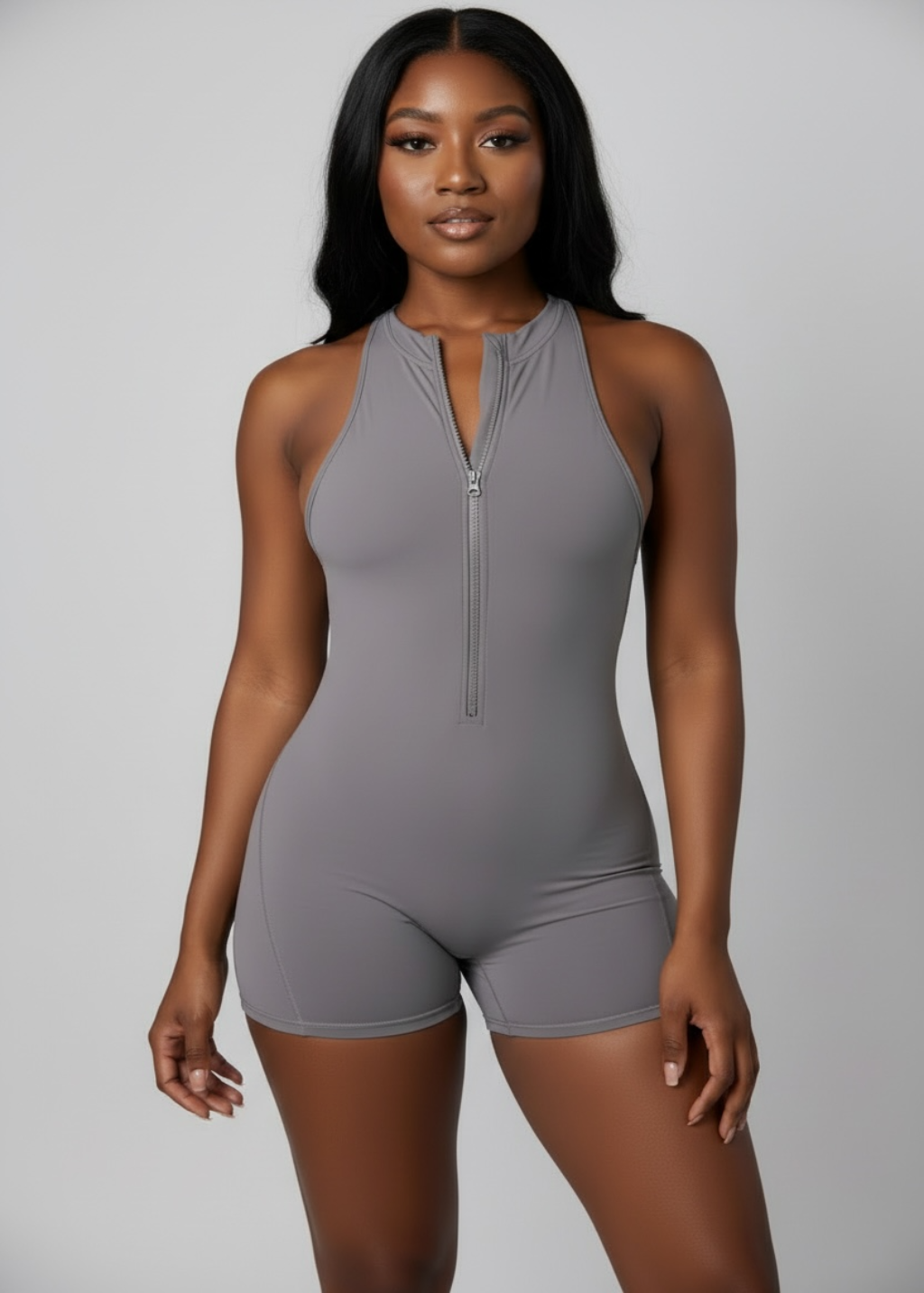 GAINS ROMPER - GRAY