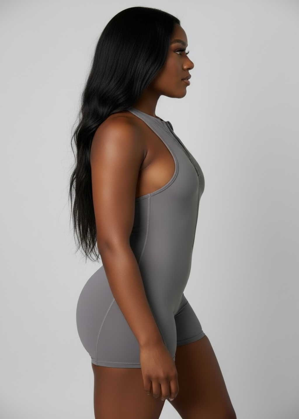 GAINS ROMPER - GRAY