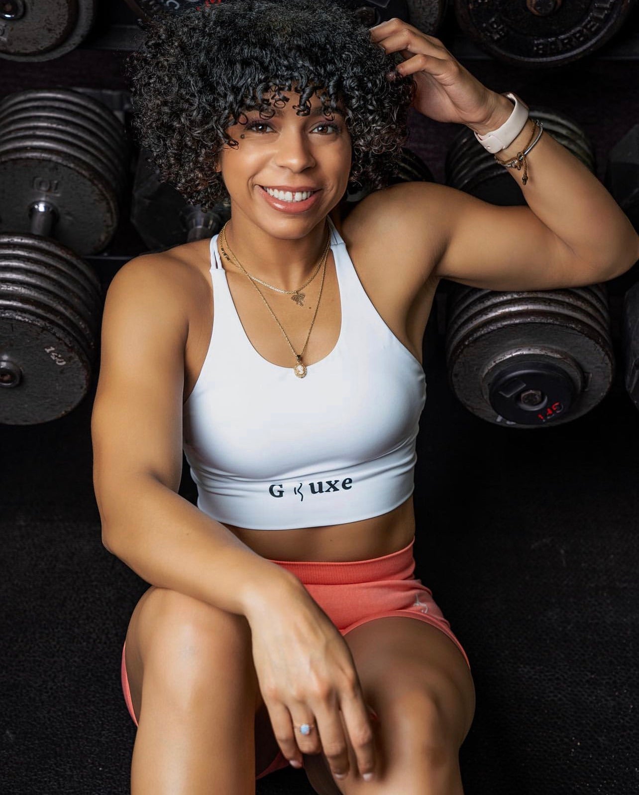 CROSS BACK SPORTS BRA - WHITE