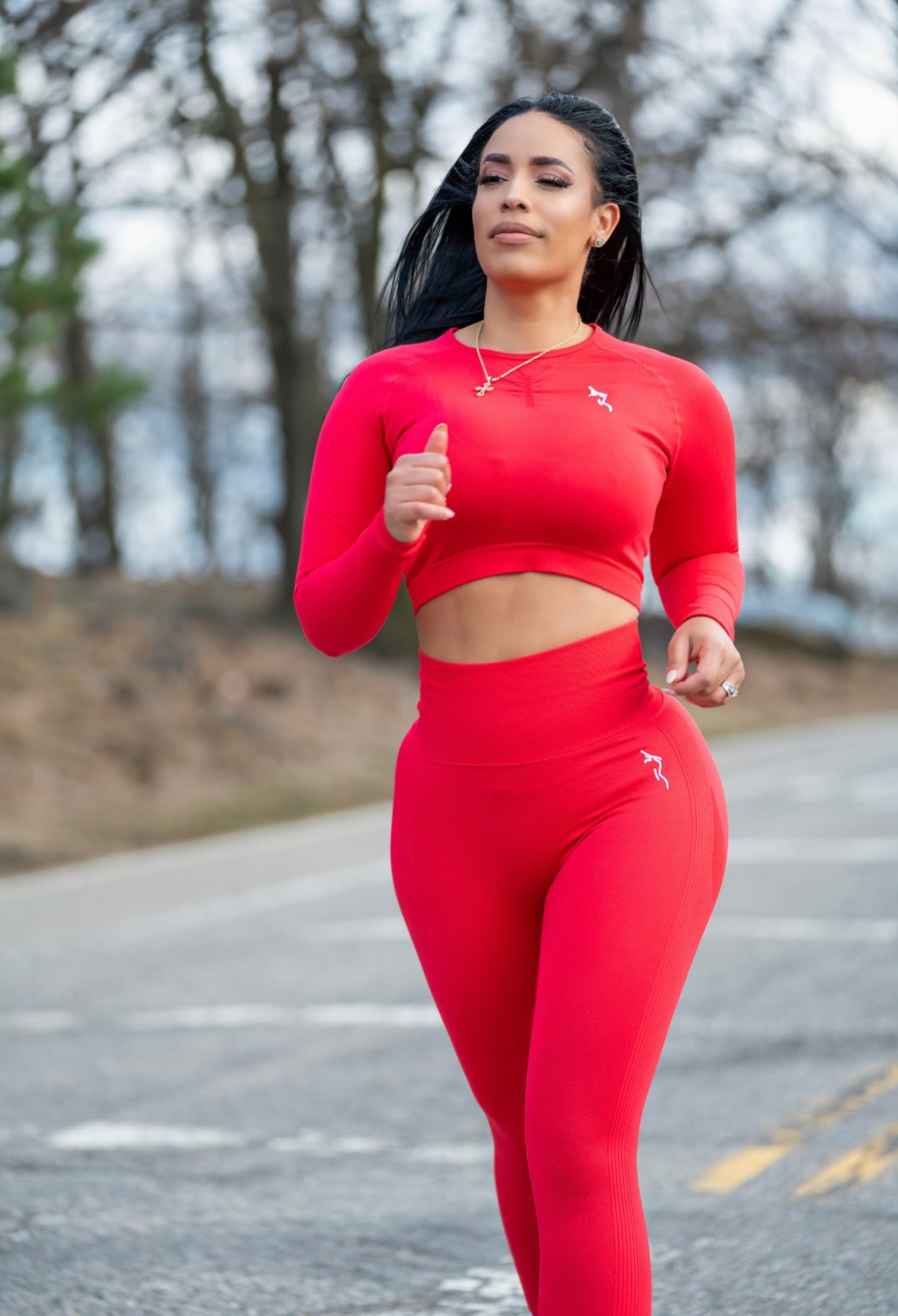 HIGH WAISTED LEGGINGS SET - ROSE