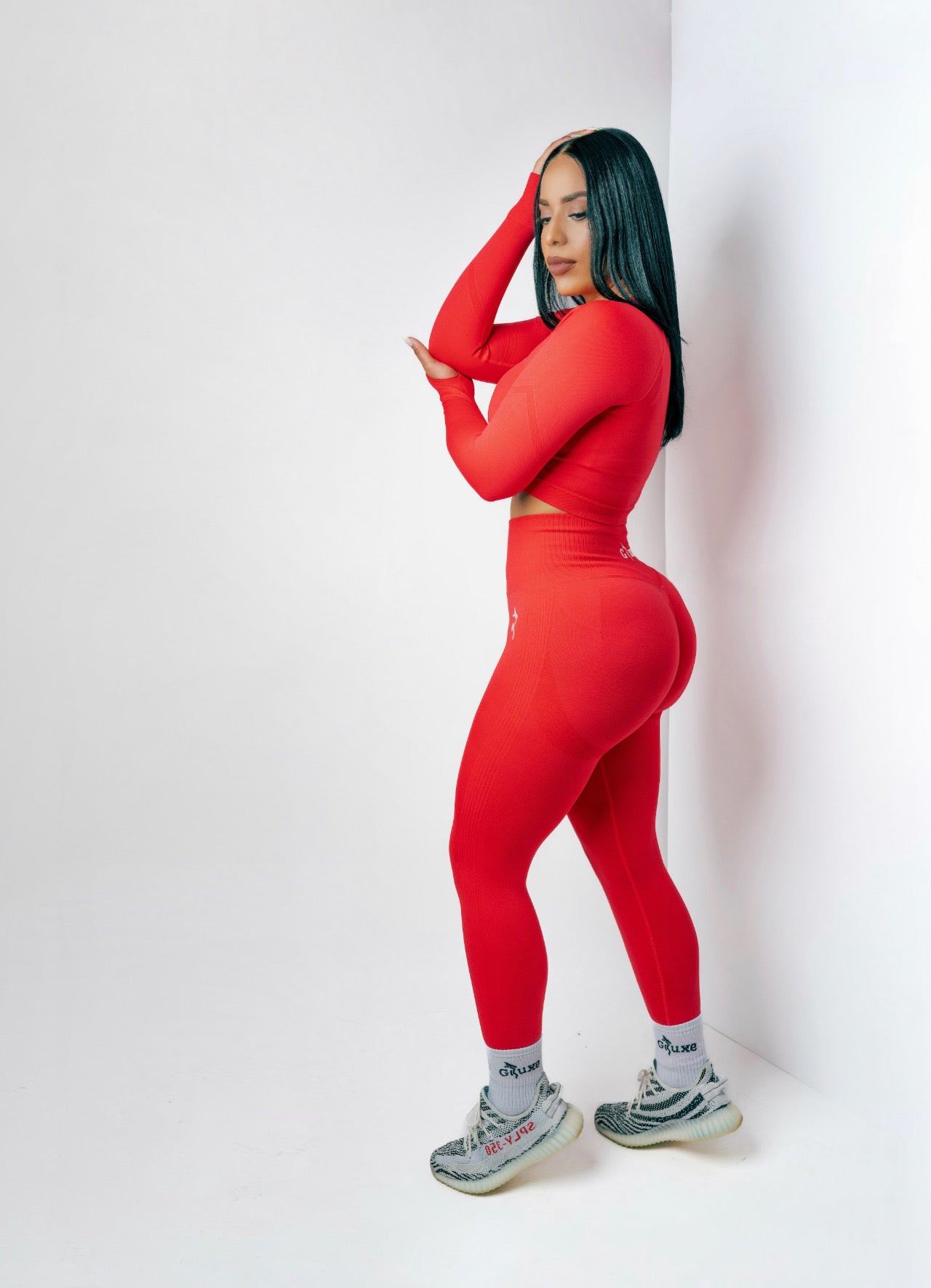 HIGH WAISTED LEGGINGS SET - ROSE