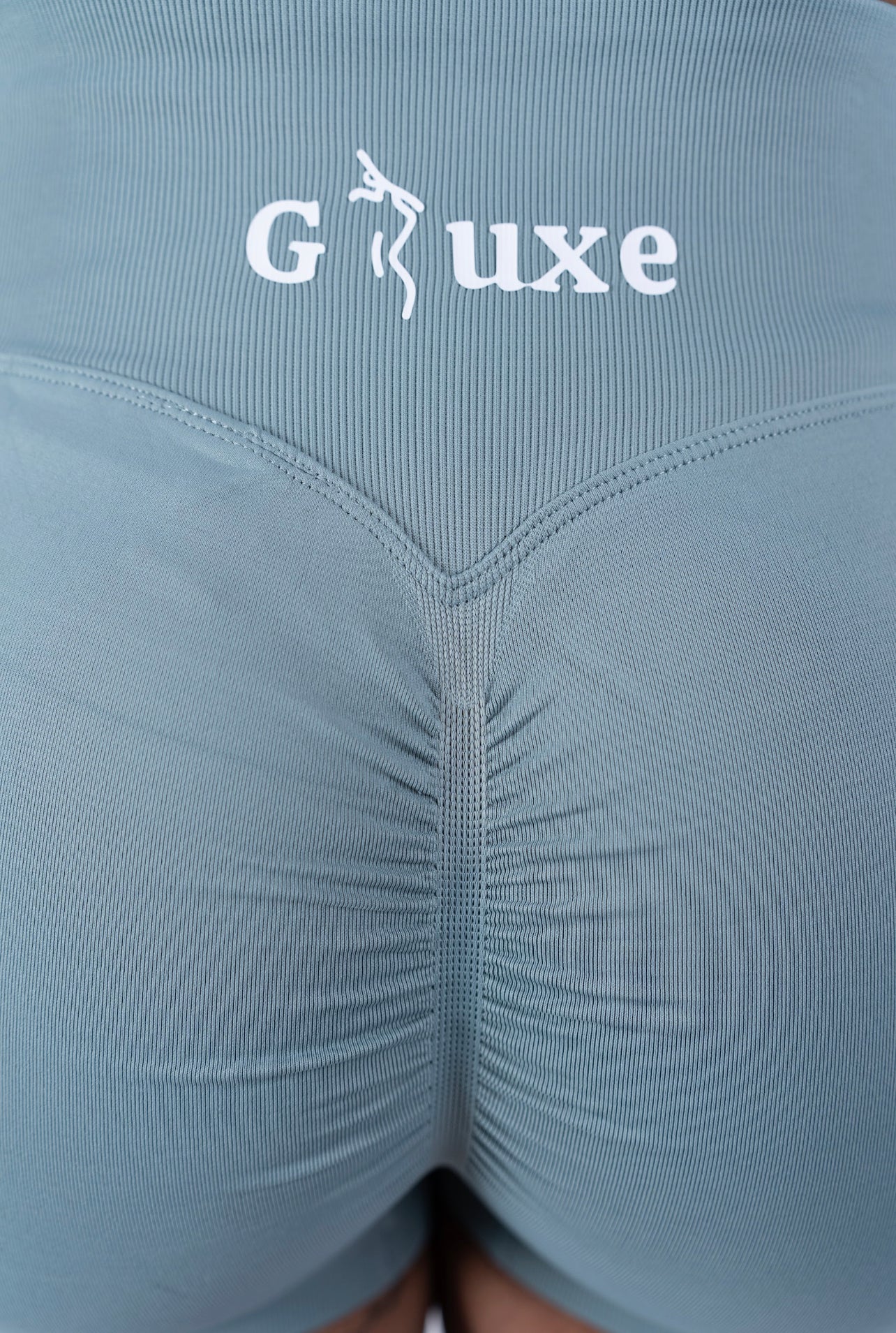 SCRUNCH BUTT SHORTS - SAGE