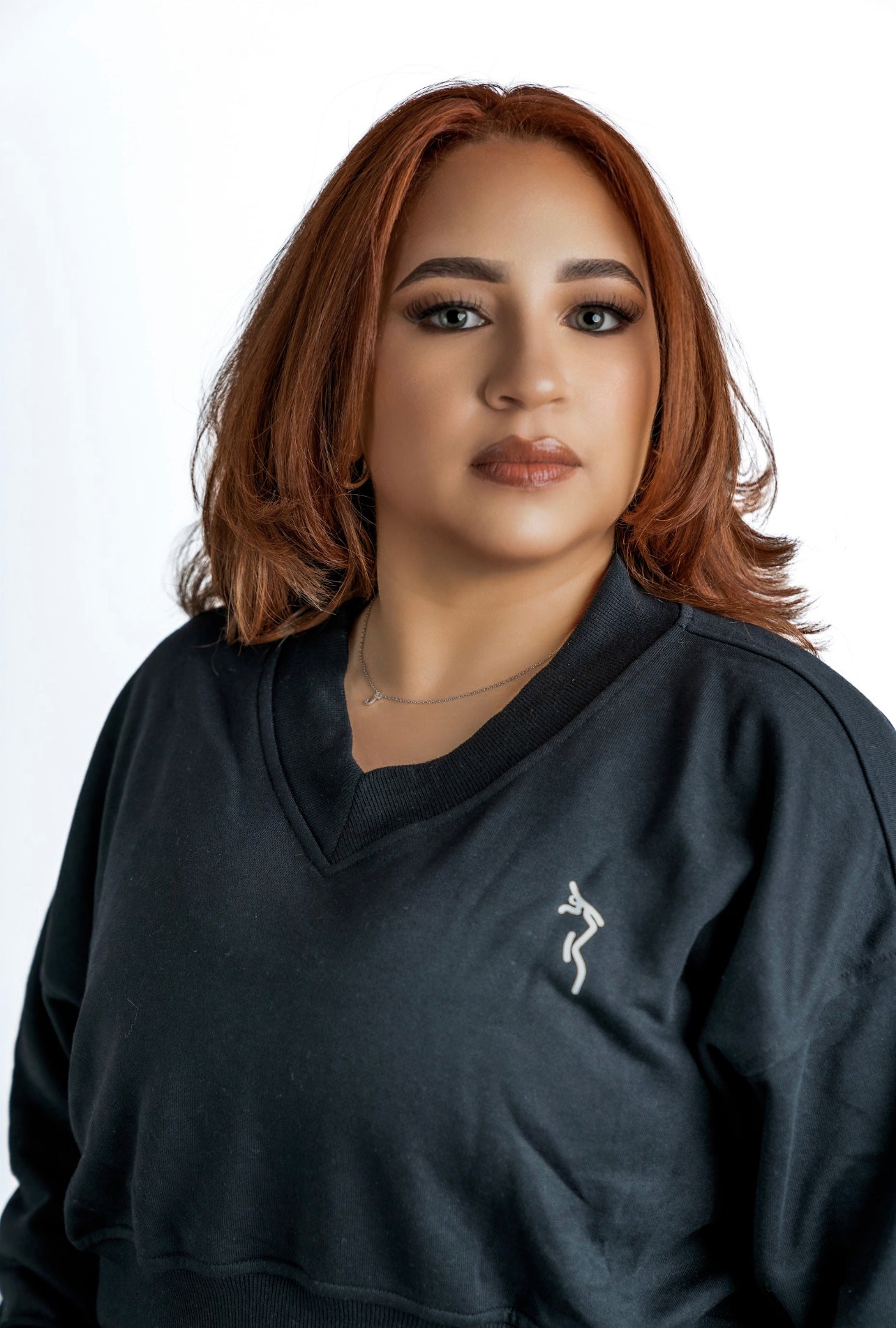 TRAINING CROPPED SWEATER - BLACK