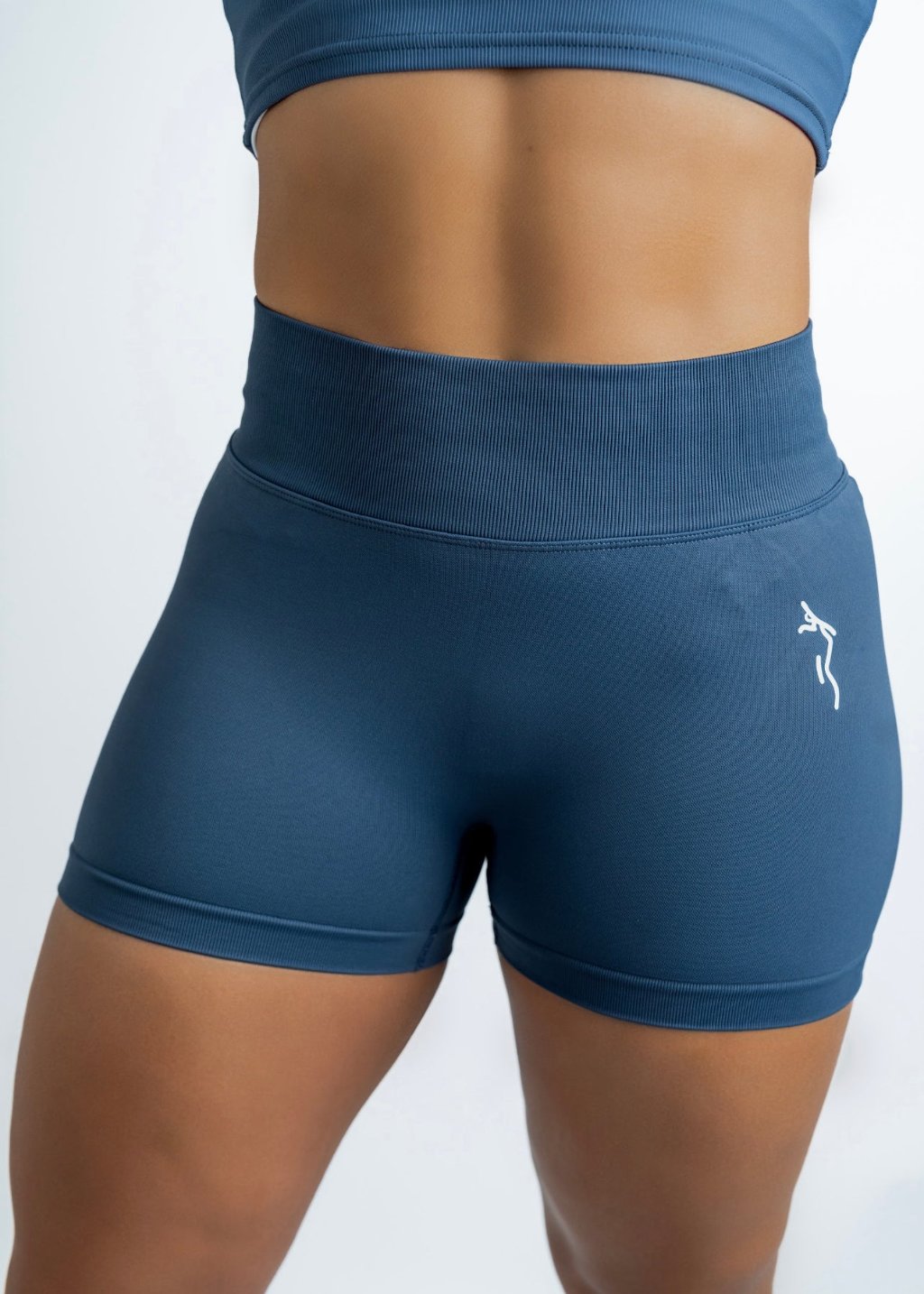 SCRUNCH BUTT SHORTS - SLATE BLUE