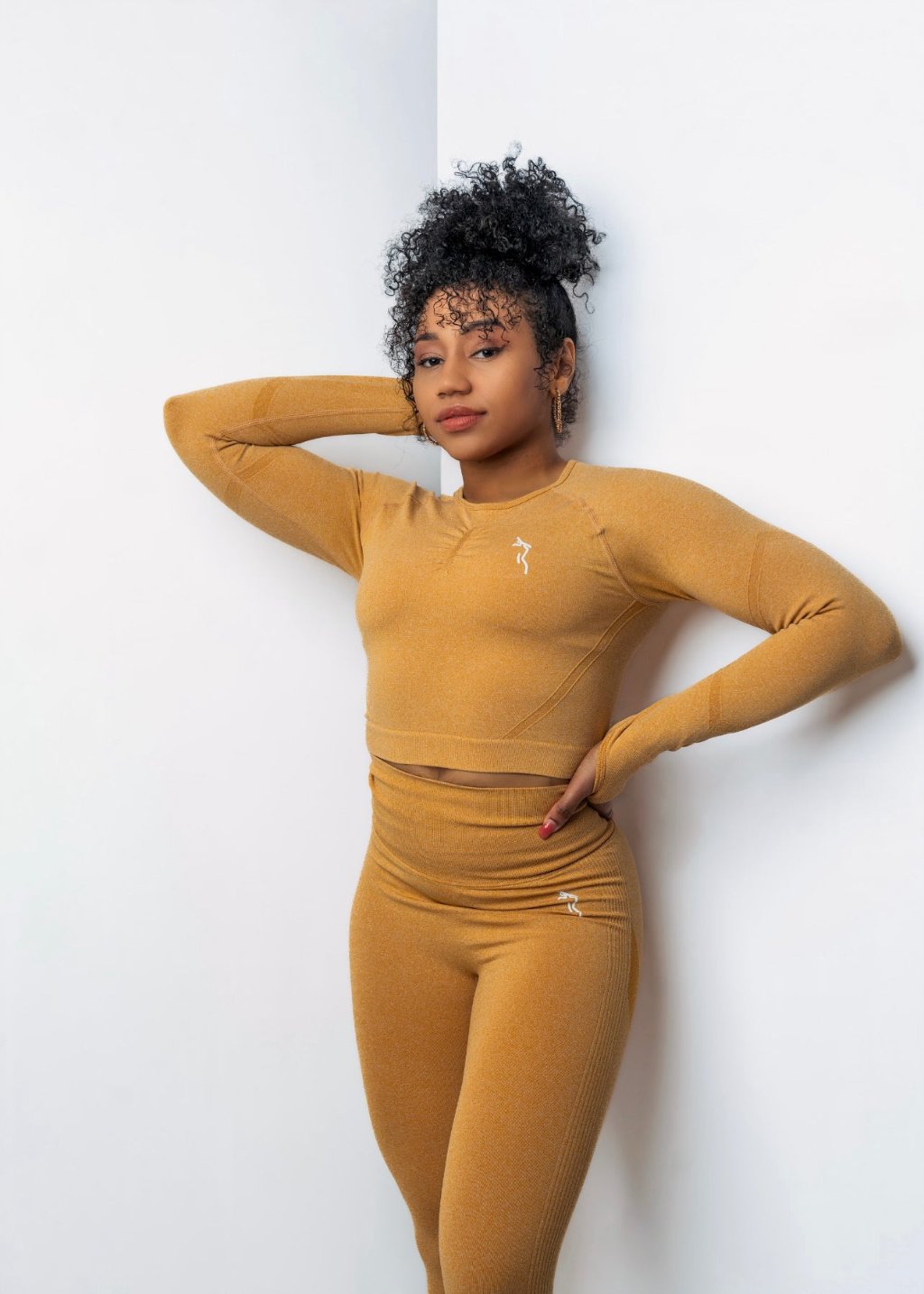 HIGH WAISTED LEGGINGS SET - SUNFLOWER